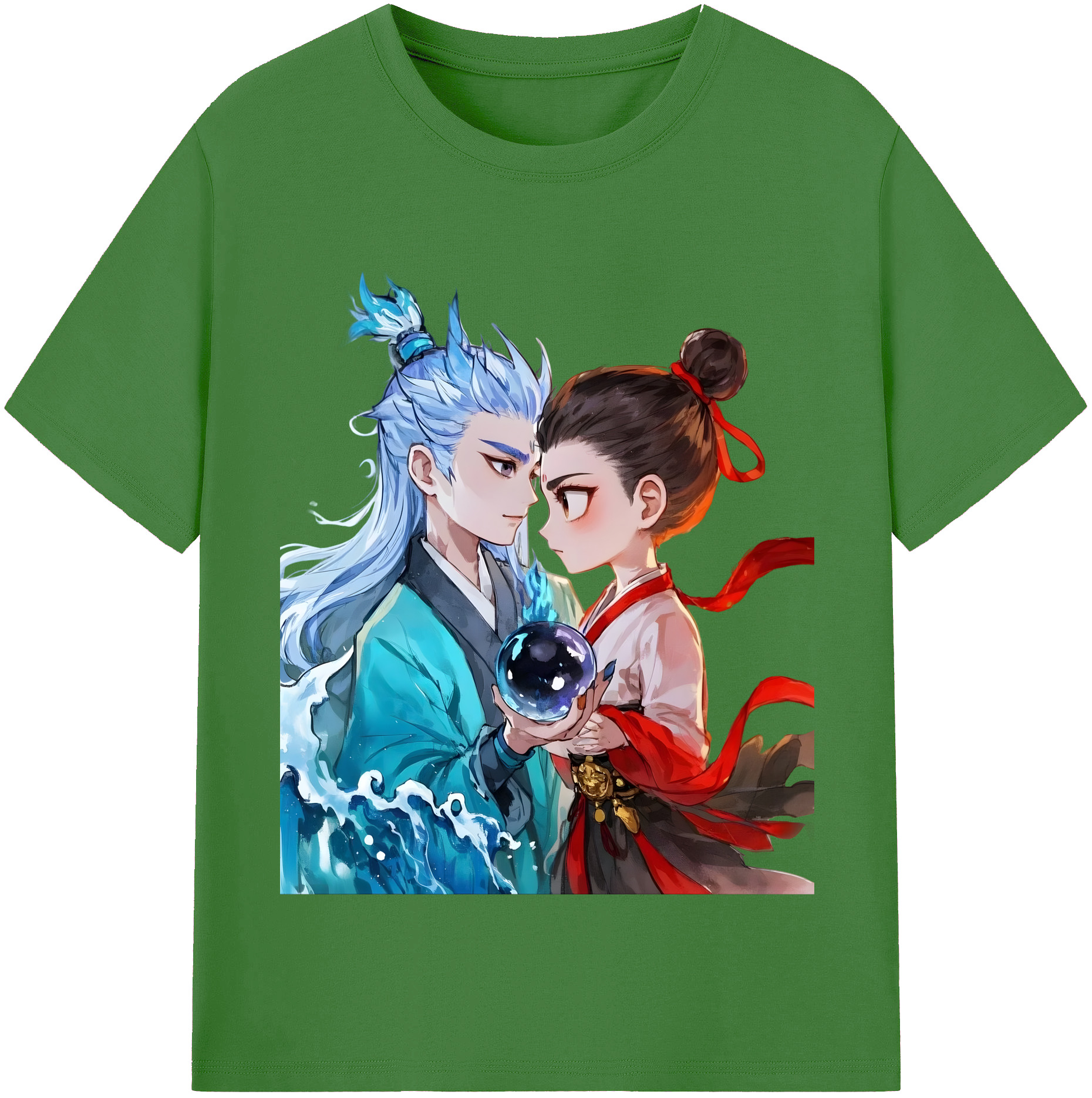 （画像用） Ne Zha 2 ナタ 魔童の大暴れ レディースカジュアルプリントTシャツ（綿100％）